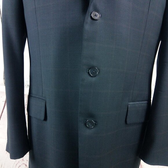 Joseph Abboud Nordstrom Blue Pane Suit Blazer Spor - Picture 4 of 11